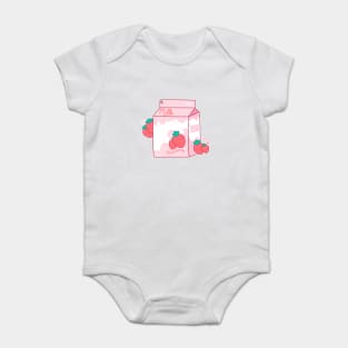 Strawberry Milk Baby Bodysuit